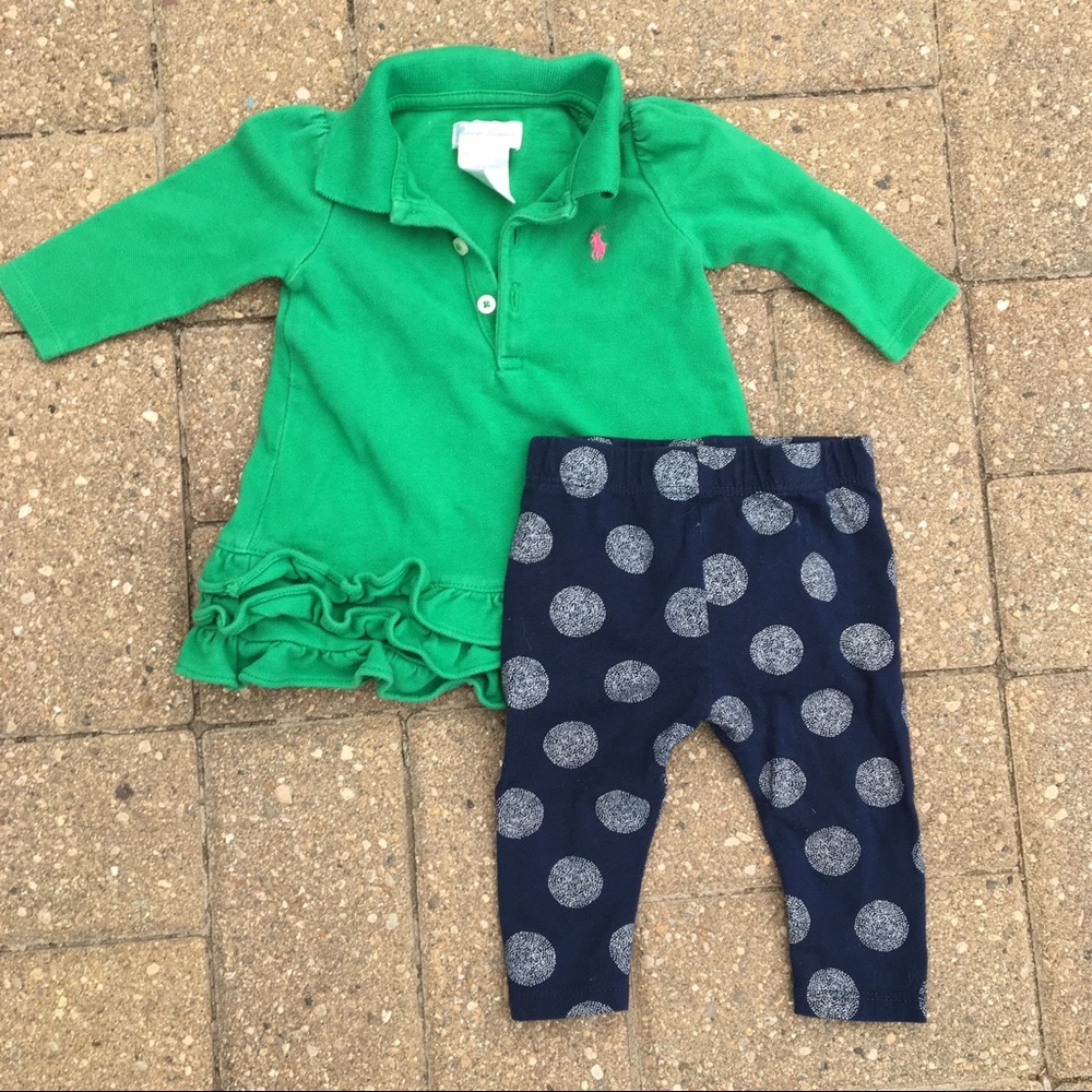 Girls 3 Month Outfit- Ralph Lauren, Cat & Jack